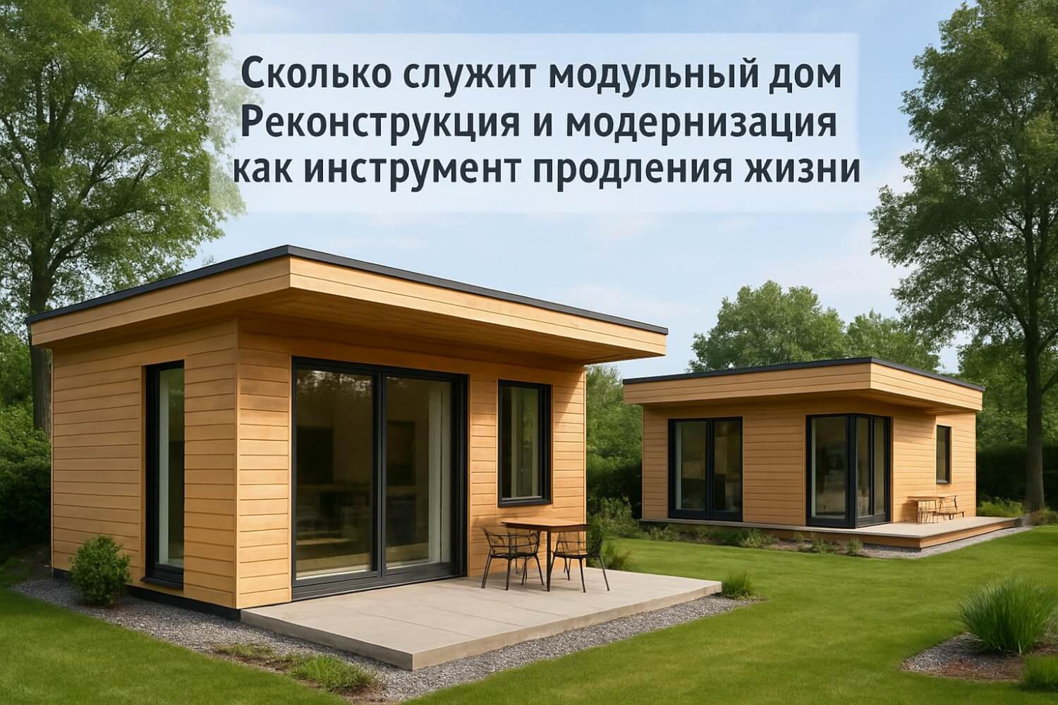 сколько служит модульный дом. Реконструкция и модернизация как инструмент продления жизни